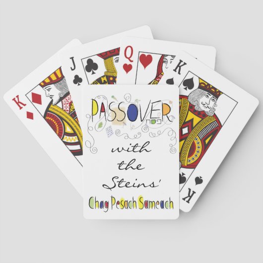 Jeu De Cartes Passover Chag Sameach Jouer des cartes (dos)