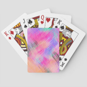 Jeu De Cartes Pastel Colorful Abstrait Arrière - plan