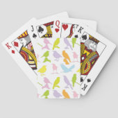Jeu De Cartes Pastel Coloured Variété d'oiseaux Motif (dos)