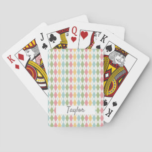 Jeu De Cartes Pastel Jacquard Motif personnalisé