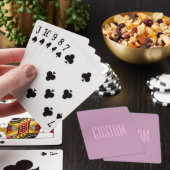 Jeu De Cartes Pastel Violet & Rose Clair | Texte Moderne Éditabl (In Situ)