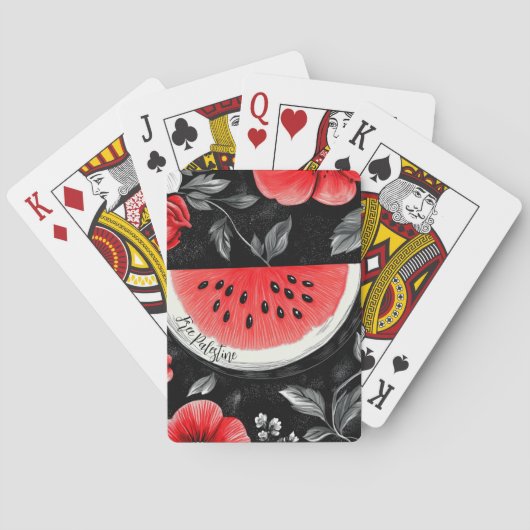 Jeu De Cartes Pastèque de Palestine (dos)