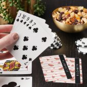 Jeu De Cartes Pastèques Rouges, Coeurs, Bandes, Votre Nom (In Situ)