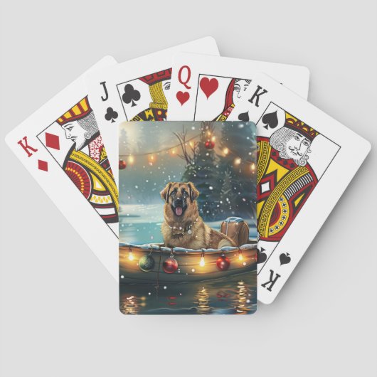 Jeu De Cartes Pasteur anatolien Noël Festive Voyage (dos)