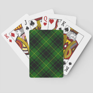 Jeu De Cartes Pâte verte de tartan MacArthur