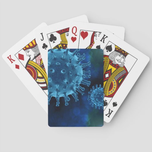 Jeu De Cartes Pathogène de l'infection par le virus covidé (dos)