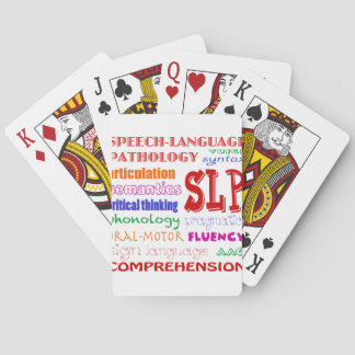 Jeu De Cartes Pathologiste du langage vocal Police d'amusement c