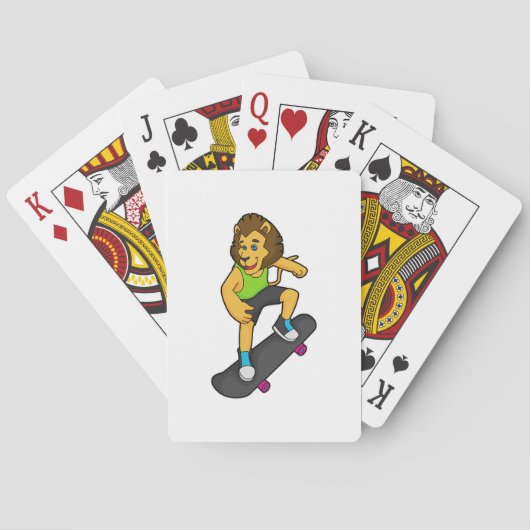 Jeu De Cartes Patinage Lion (dos)