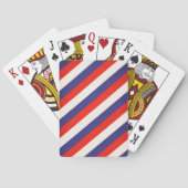 Jeu De Cartes Patriotic Red White and Blue Striped (dos)