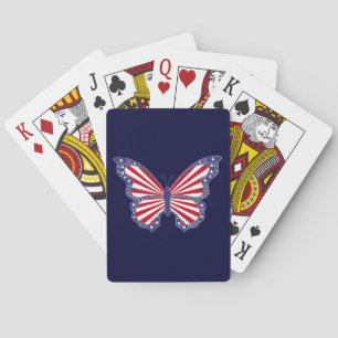 Jeu De Cartes Patriotique Rouge Bleu Bleu Bleu Jouer des cartes