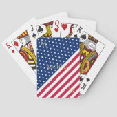 Jeu De Cartes Patriotique Rouge Bleu Bleu Étoiles Rayures Monogr (dos)