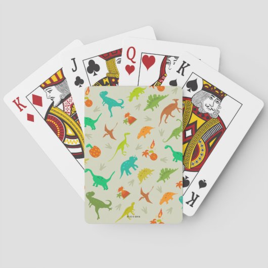 Jeu De Cartes Pattern dinosaure (dos)