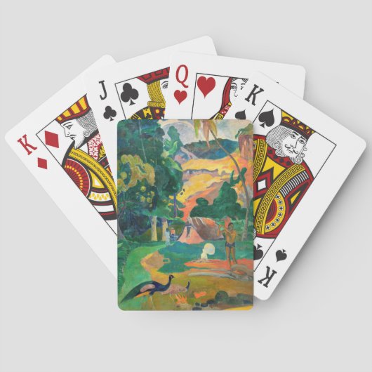 Jeu De Cartes Paul Gauguin - Paysage avec Peacocks / Matamoe (dos)