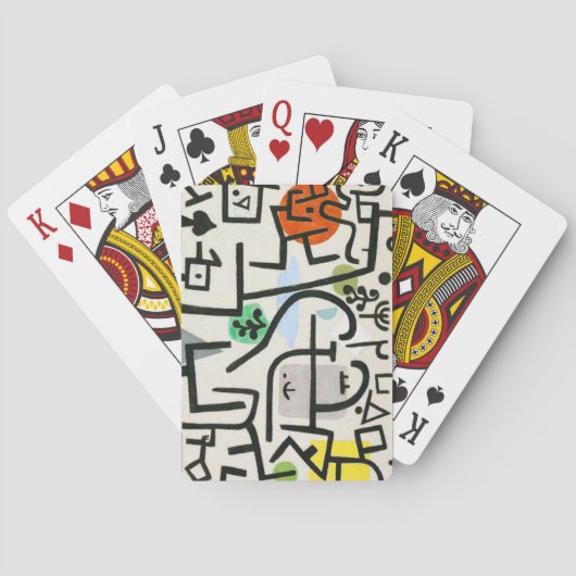 Jeu De Cartes Paul Klee Rich Harbour Expressionnisme Abstrait (dos)