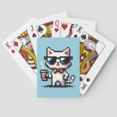 Jeu De Cartes Pause café cool : 8 bits Pixel Art (dos)