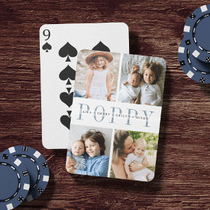 Jeu De Cartes Pavot Photo Collage & Grandchildren Noms