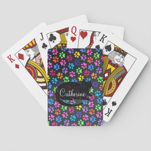 Jeu De Cartes Paws colorés (dos)