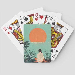 Jeu De Cartes Paysage Abstrait de Boho (22)