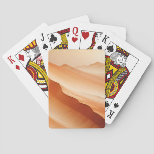 Jeu De Cartes Paysage Abstrait Désert Nature Arrière - plan Art