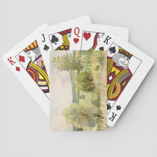 Jeu De Cartes Paysage aquarelle (dos)