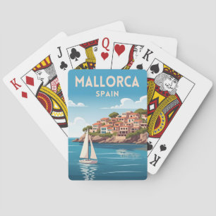 Jeu De Cartes Paysage côtier de Mallorca en Espagne pour un voya
