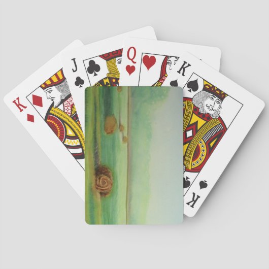 Jeu De Cartes Paysage d'aquarelle prairie (dos)