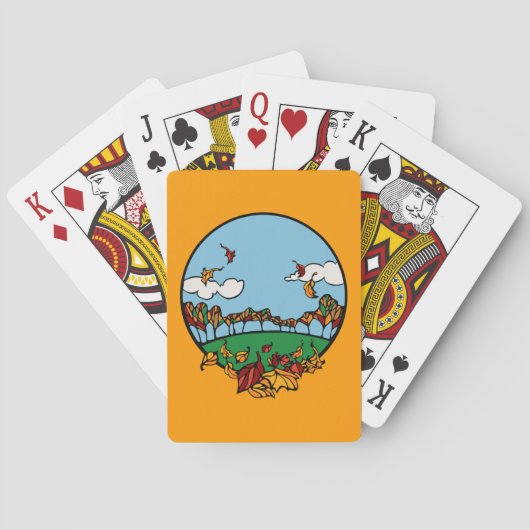 Jeu De Cartes Paysage d'automne (dos)