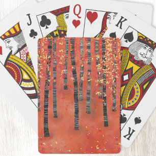 Jeu De Cartes Paysage de la forêt de Birch