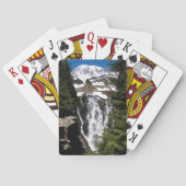 Jeu De Cartes Paysage des chutes d'eau du Mont Rainier (dos)