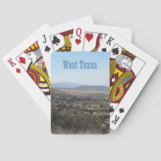 Jeu De Cartes Paysage du Texas occidental (dos)