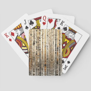 Jeu De Cartes Paysage forestier Art Décor Peinture Mosaïque