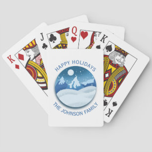 Jeu De Cartes Paysage givré paisible personnalisé