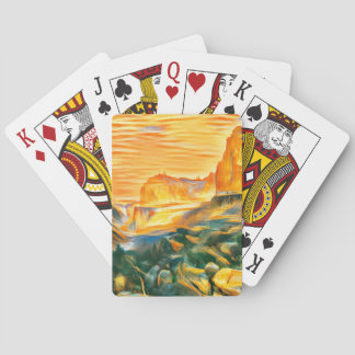 Jeu De Cartes Paysage montagnard avec pont