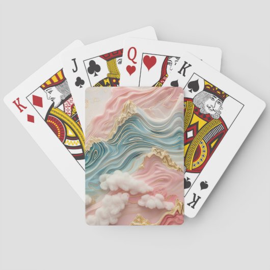 Jeu De Cartes Paysage rêvé et doré (dos)