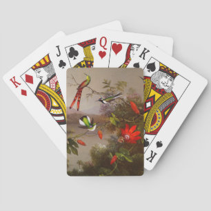 Jeu De Cartes Paysage tropical avec dix colibris