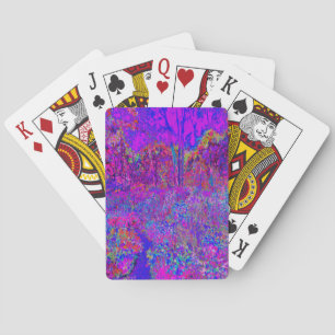 Jeu De Cartes Paysage Violet Impressionniste Psychédélique