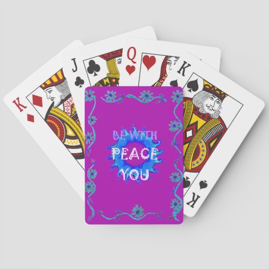 Jeu De Cartes Peace Be With You Inspiration Print (dos)