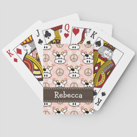 Jeu De Cartes Peace love cow (dos)