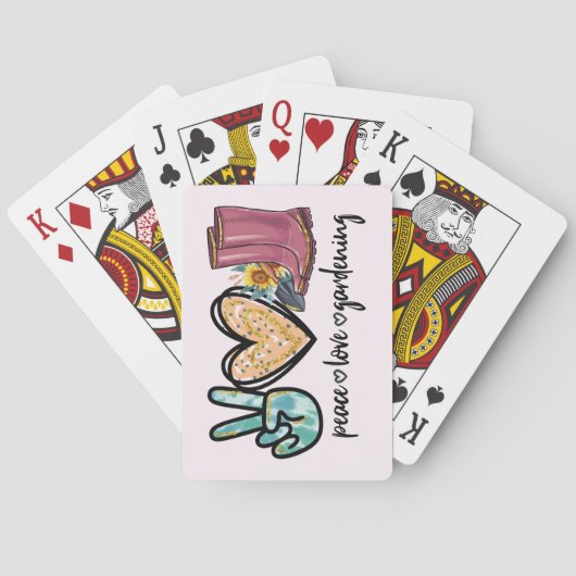 Jeu De Cartes Peace Love Gardening (dos)