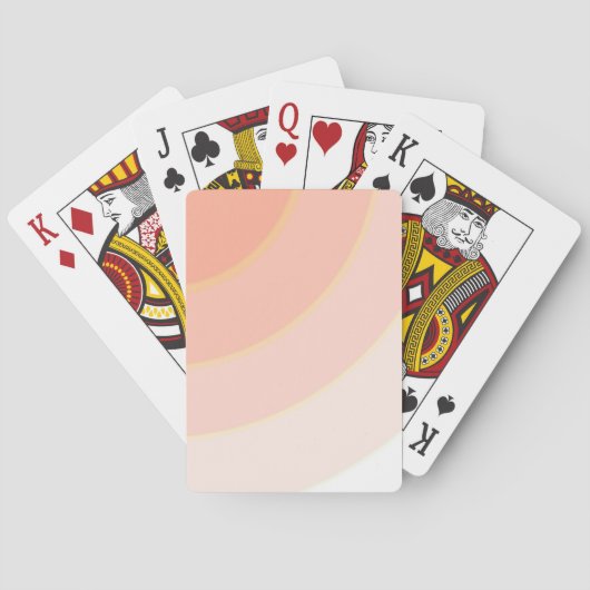 Jeu De Cartes Peach Swirls Lecture Cartes (dos)