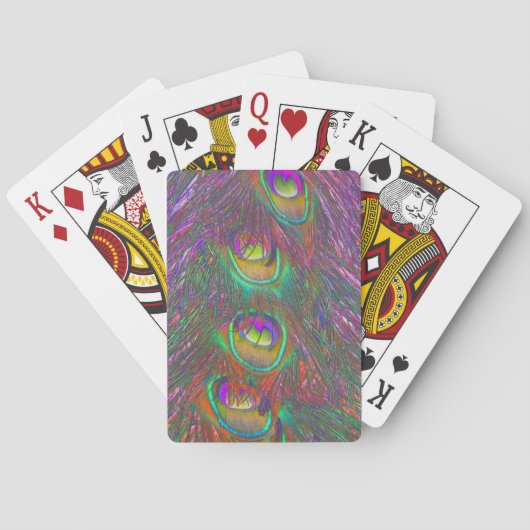 Jeu De Cartes Peacock feathers (dos)