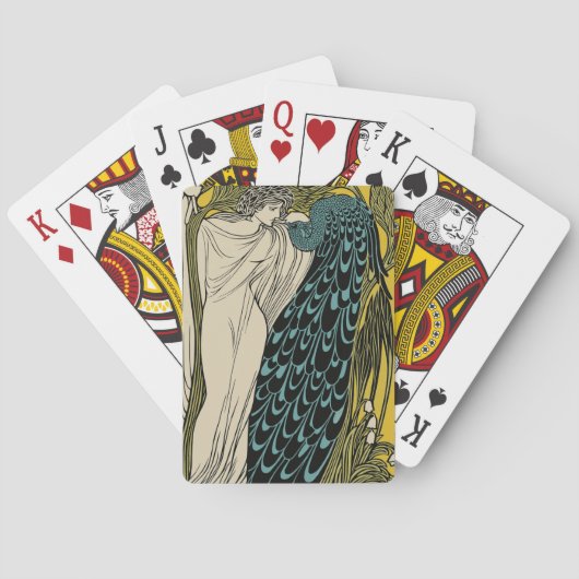 Jeu De Cartes Peacock Fine Art Bird Nouveau (dos)