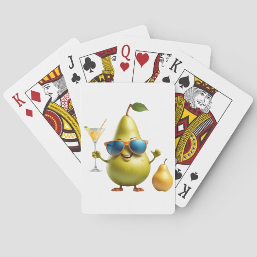Jeu De Cartes Pear Fun Vacances joyeuses Tropical Drink Party (dos)