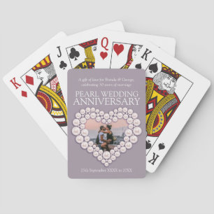 Jeu De Cartes Pearl 30e anniversaire mariage photo