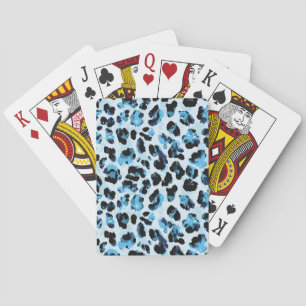 Jeu De Cartes Peau de Cheetah léopard : Aquarelle teinture Vinta