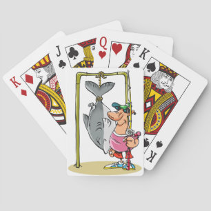 Jeu De Cartes Pêcheur Avec Son Catch Jouer Des Cartes