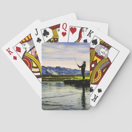 Jeu De Cartes Pêcheur du lac Fishing Mountain (dos)