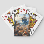 Jeu De Cartes Pêcheurs à la Twilight ramassant des crabes (dos)