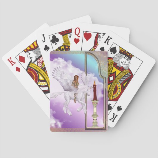Jeu De Cartes Pegasus Unicorn Imaginaire Sky (dos)