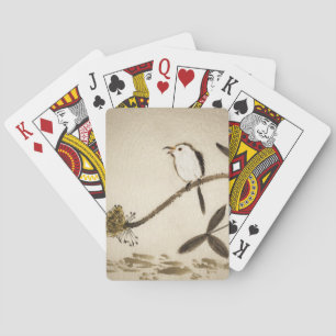 Jeu De Cartes Peinture à l'encre traditionnelle chinoise avec oi